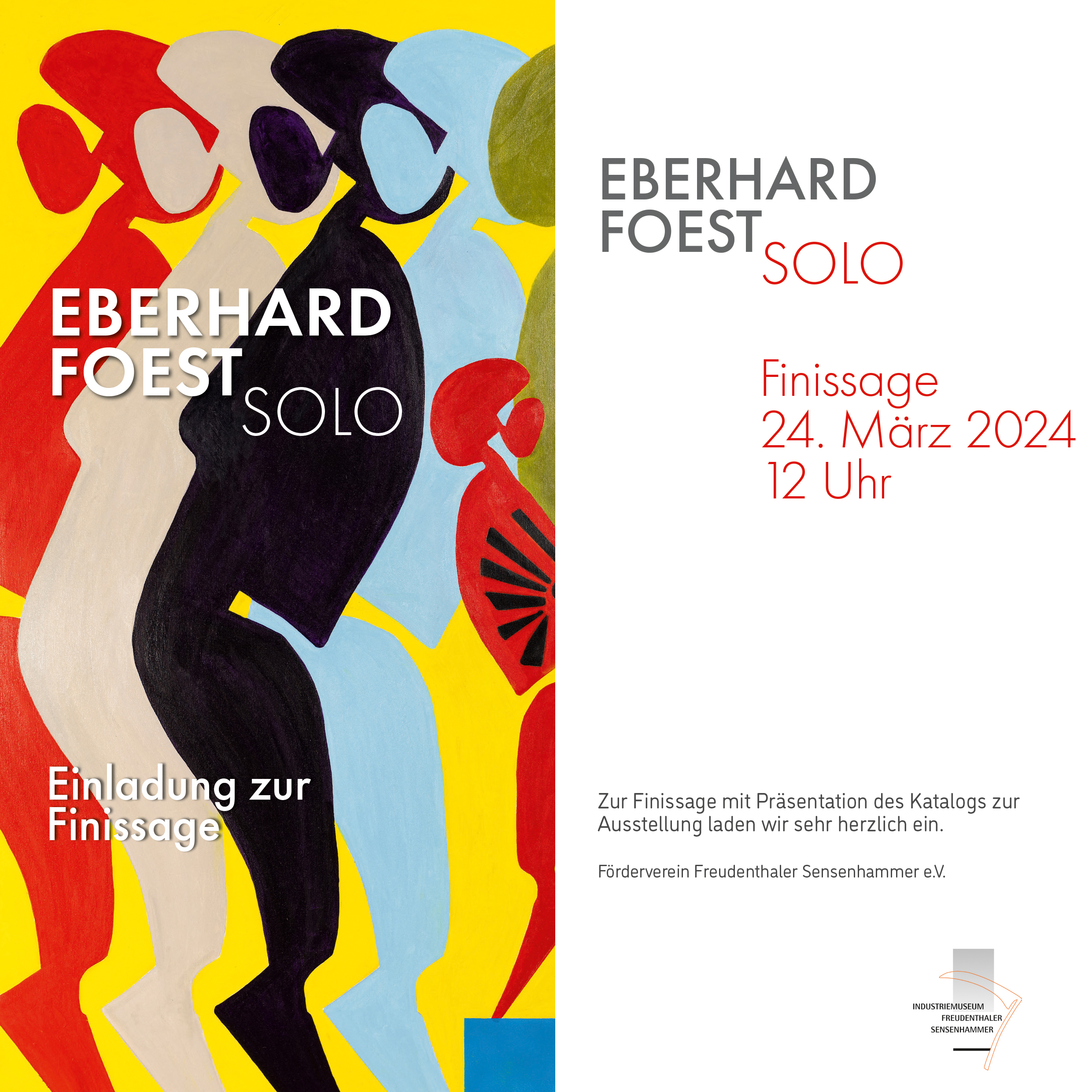 Finissage der Ausstellung Solo von EBERHARD FOEST